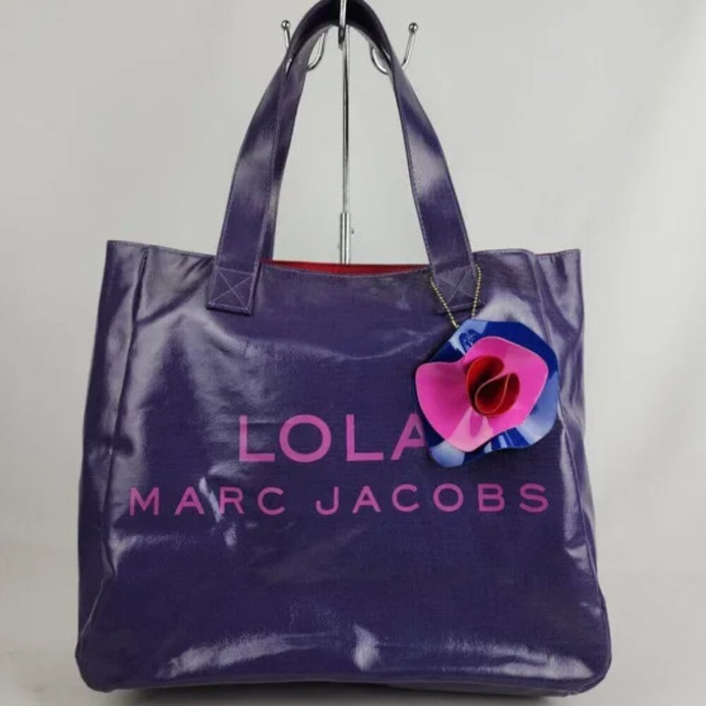 Lola Marc Jacobs Women’s LARGE Purple Tote rare mint condition